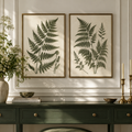 vynqelux Framed Fern Botanical Prints, Set of 2 — main room scene