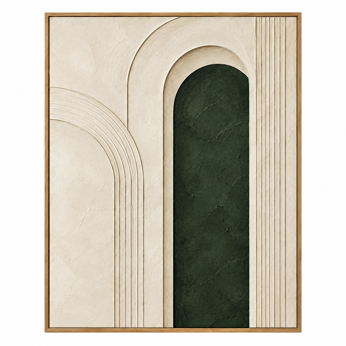 vynqelux Ivory Arch Relief Wall Art — isolated product view