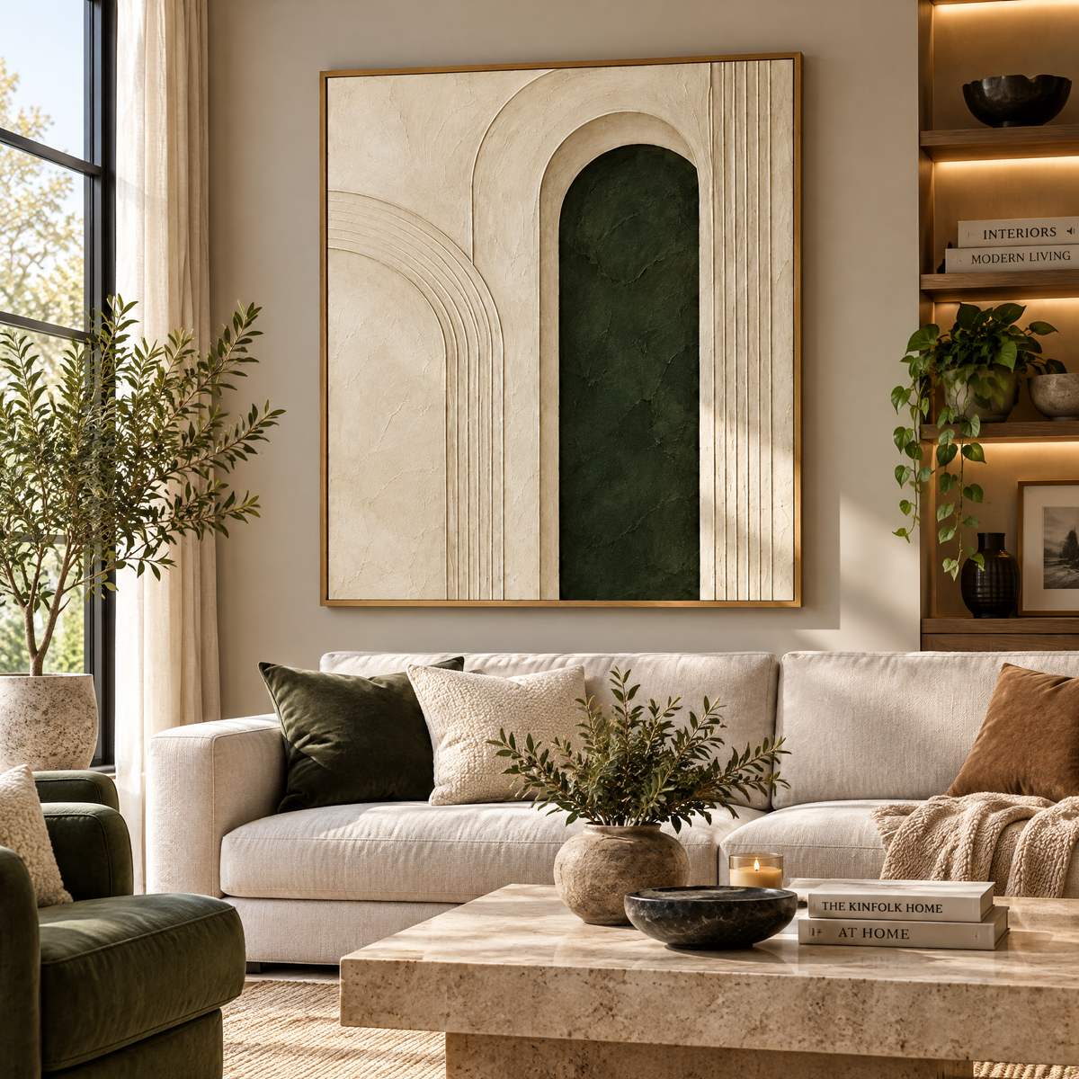 vynqelux Ivory Arch Relief Wall Art — interior inspiration