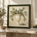 vynqelux Framed Olive Branch Still Life — main room scene
