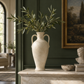 vynqelux Ivory Double-Handle Decorative Vase — main room scene